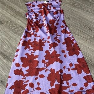 Ann Taylor Floral Midi Sheath Dress